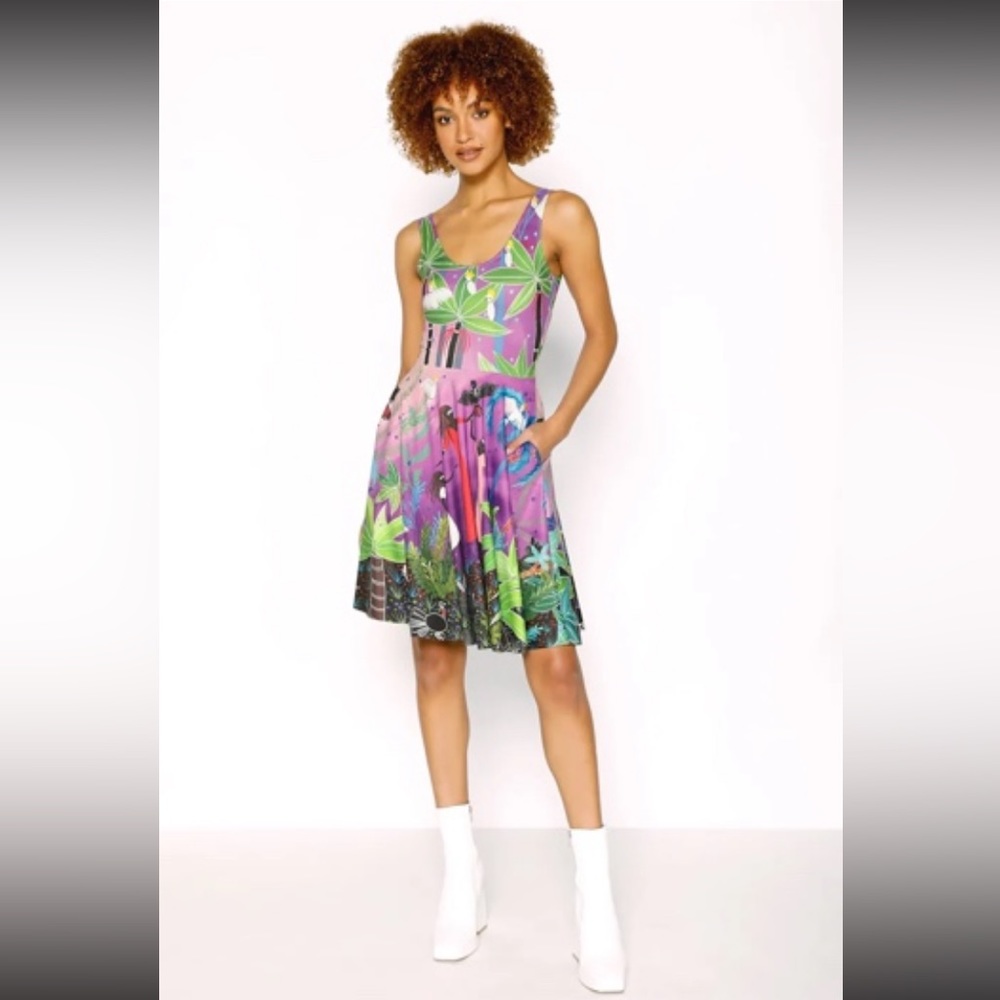 BLACKMILK Cockatoo Lady by Melanie Hava Scoop Longline DRESS!